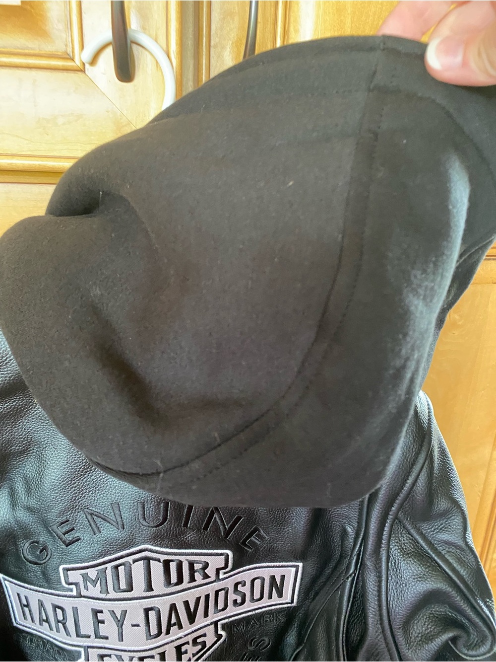 NWT 3A Harley-Davidson Patch Women’s Black Leather Jacket with Detachable Hood - Picture 11 of 12